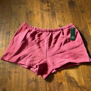 Wild Fable Women's Sweat Shorts Lounge Fleece Red Maroon Size Large